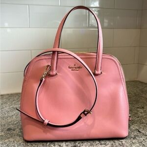 EUC Kate Spade Patterson Drive Dome Satchel with Crossbody Strap Bubblegum Pink